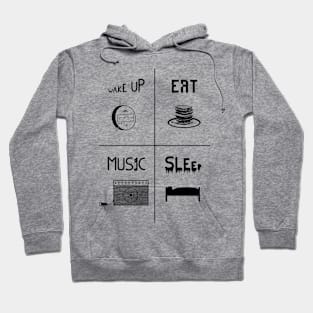 A perfect guitar day (light version) Hoodie